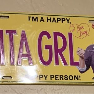 ♥️ I love Lucy 💕 Vita Girl “Peppy Person” License Plate